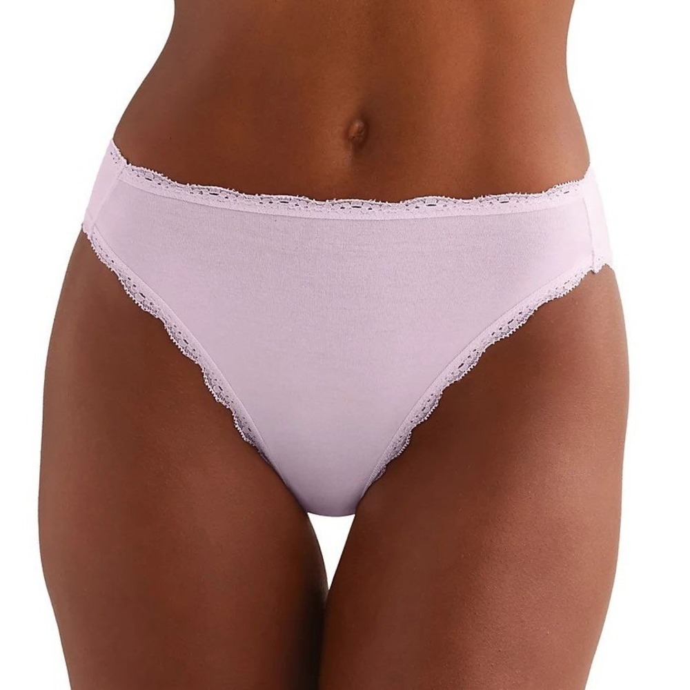 b.tempt'd by Wacoal Women Hi-Leg Brief Pink Small Lace Trim Eyelet Underwear NWT